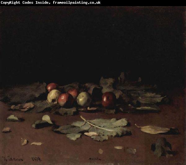 Ilya Repin Apples and Leaves,